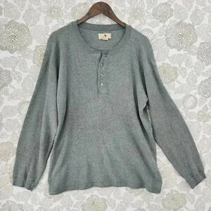 Northwest Territory Waffle Knit Henley Sweatshirt Men's L